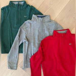Vineyard Vines Boys Quarter-Zip Pullover Set Size 7